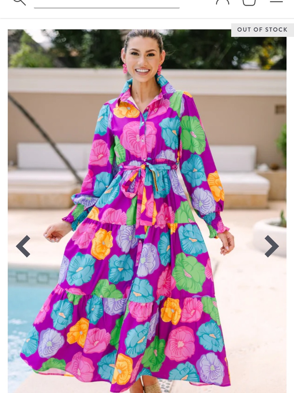 Field Of Poppies Multicolored Maxi Dress - Picture 8 of 14